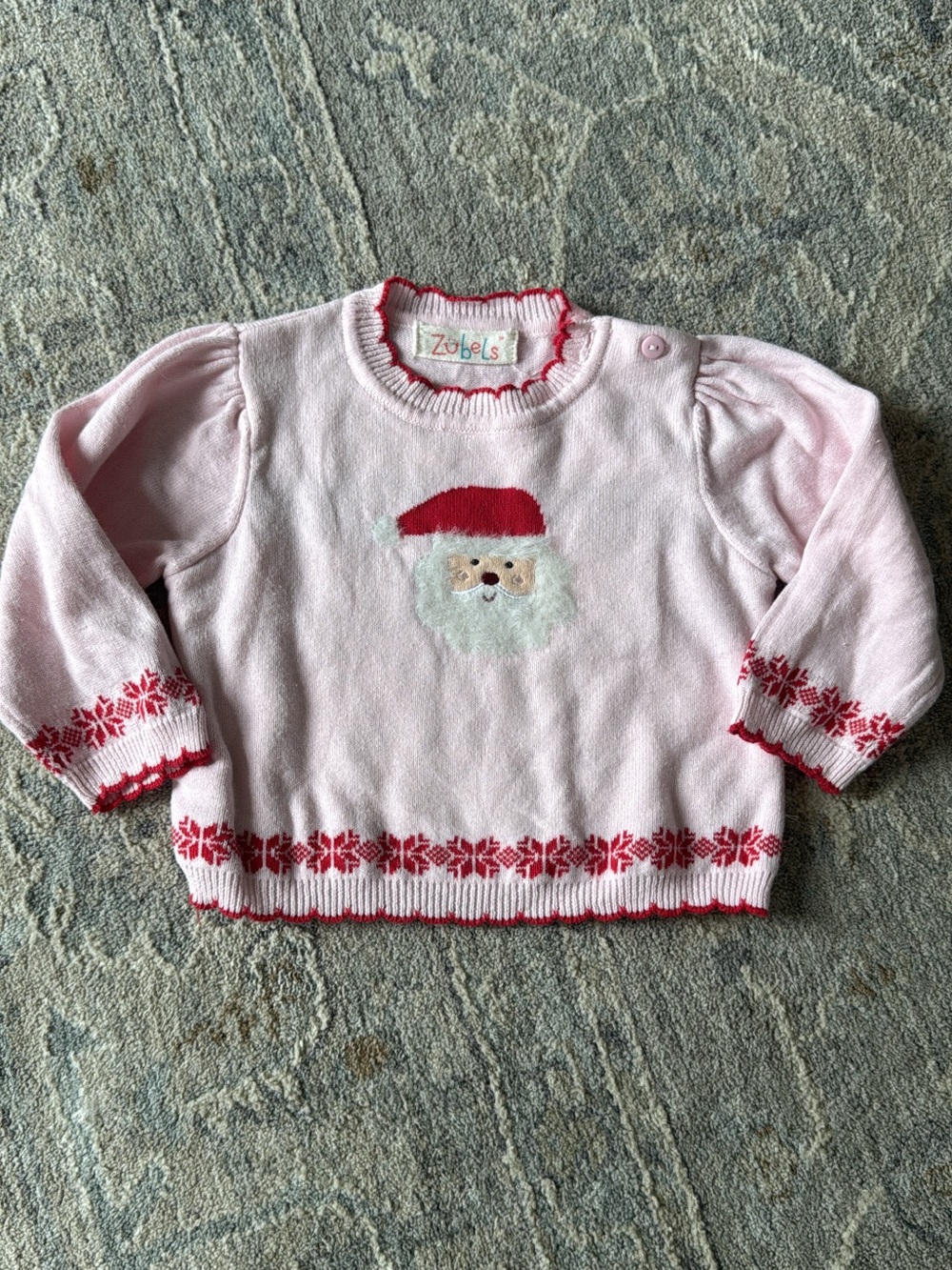 Zubels Pink Santa Sweater for Kids
